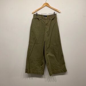 Polo Ralph Lauren Green Super Wide Leg Jeans Size 10